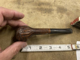 Vintage Foxcroft Briar Smoking Pipe Estate Flame grain texture billiard dublin
