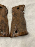 Vtg Competiton Target Colt 45 1911 Grips Panels Franzite Marbled TC-45 Sports in