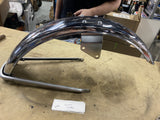 Kawasaki Kz400  OEM 1976 Front fender & strap chrome