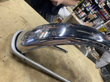 Kawasaki Kz400  OEM 1976 Front fender & strap chrome