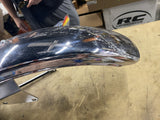 Kawasaki Kz400  OEM 1976 Front fender & strap chrome