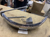 Kawasaki Kz400  OEM 1976 Front fender & strap chrome