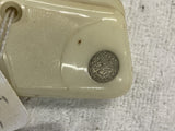 Vintage Galeski Brescia Italian Armi Grips Mouse faux ivory White polymer