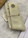 Vintage Galeski Brescia Italian Armi Grips Mouse faux ivory White polymer