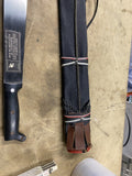 Vtg 50's  Garza No. 721 Machete Hand tooled Fancy Leather Sheath - 26" Blade NOS