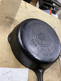 Vintage Griswold Erie PA #6 699 Skillet Griddle Cast Iron 1920's Side pours Logo