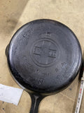 Vintage Griswold Erie PA #6 699 Skillet Griddle Cast Iron 1920's Side pours Logo