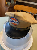 50's Gulf Gas Service Station Vintage Cap Original Attendant Oil Petroliana Col
