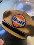 50's Gulf Gas Service Station Vintage Cap Original Attendant Oil Petroliana Col