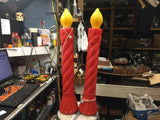 Vintage 35-inch Tall, Rare Union Products Birthday/Holiday Candle Blow Molds
