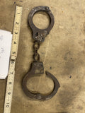 Vtg Handcuffs Metal 50's law enforcement Chain link Collectible