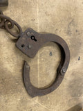 Vtg Handcuffs Metal 50's law enforcement Chain link Collectible