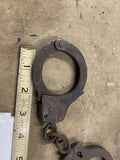Vtg Handcuffs Metal 50's law enforcement Chain link Collectible
