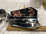 Motorcycle Chrome Coffin Cut Hand Guards Harley Dyna Touirng Softail Sportster