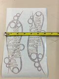 Harley Softail Custom Gas Tank Decals Stickers Blue Silver Black Tribal Design