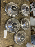 Set 5 Vintage Plymouth Dog Dish Wheel Hubcaps Silver Chrome Caps 68-69 Poverty