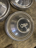 Set 5 Vintage Plymouth Dog Dish Wheel Hubcaps Silver Chrome Caps 68-69 Poverty