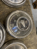 Set 5 Vintage Plymouth Dog Dish Wheel Hubcaps Silver Chrome Caps 68-69 Poverty