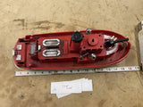 60's Ideal Fire Fighter Tug Boat Vtg Toy Collectible Water Pumping Plastic 16"