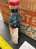 20's mrs stewart's liquid bluing Bottle Sealed Cleaning Fluid Antique Stain Remo