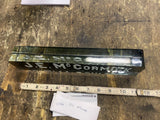 Vtg crystal desk nameplate J.E McCormic Reverse painted 20's Antique collectible