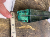 Vtg crystal desk nameplate J.E McCormic Reverse painted 20's Antique collectible