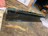 Vtg crystal desk nameplate J.E McCormic Reverse painted 20's Antique collectible