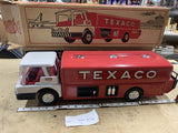 Vintage 1960s Texaco Promo Jet Fuel Truck Toy Pressed Steel Minty Original Box