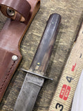 vintage Kent NY City Sportsman's fixed blade hunting knife camillus Outers Sheat