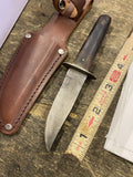vintage Kent NY City Sportsman's fixed blade hunting knife camillus Outers Sheat