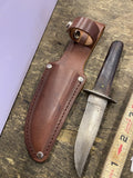 vintage Kent NY City Sportsman's fixed blade hunting knife camillus Outers Sheat