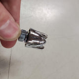 New Chrome License Plate Hold Bolts Decorative Metal Harley Motorcycle Auto PAIR
