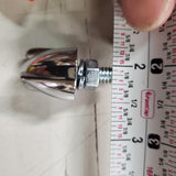 New Chrome License Plate Hold Bolts Decorative Metal Harley Motorcycle Auto PAIR