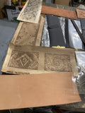 Vtg Craftaid Billfold Wallet Pattern Leather Tooling Carving Floral Art Material