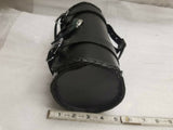 Leather Tool Roll Fork Bag Harley Motorcycle 11x5 Braided Concho VTX Sportster