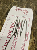 Leather Lacing Needles Round Eye Lot of 8 Sewing Craftsman Tools