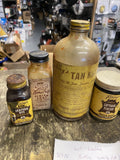 Vtg Fiebing's Leather Neat Dye Finish Lot 8 Bottles Tan Kote Brown Craftsman col