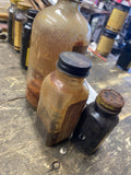 Vtg Fiebing's Leather Neat Dye Finish Lot 8 Bottles Tan Kote Brown Craftsman col