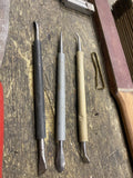 Vtg Leather Craft  Working Tool Lot Osborne Skife Knife Strop Modeling Stylus
