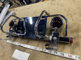 Harley Panhead Shovelhead Light Bar License Plate Bracket Glass Lenses Glide FLH