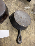 Lot Vintage 8 Inch Cast Iron Skillet 5" Pan Taiwan Gas Electric Stove Compatible