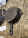 Lot Vintage 8 Inch Cast Iron Skillet 5" Pan Taiwan Gas Electric Stove Compatible