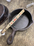 Lot Vintage 8 Inch Cast Iron Skillet 5" Pan Taiwan Gas Electric Stove Compatible