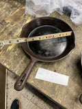 Lot Vintage 8 Inch Cast Iron Skillet 5" Pan Taiwan Gas Electric Stove Compatible