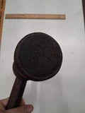 Antique Commander Wood Mallet Timber Frame Beetle Shipwright Builder Tool Maul