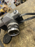 Mamiya/Sekor 500 TL 35mm Vintage SLR Film Camera Silver Untested Japan 50mm lens