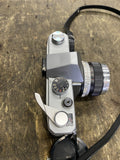Mamiya/Sekor 500 TL 35mm Vintage SLR Film Camera Silver Untested Japan 50mm lens