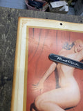 Vtg 1955 Marilyn Monroe Calendar Cover "Golden Dreams"  Nude Risqué Collctible!