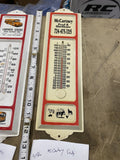 Collectible McCartney Feed Hardware Thermometer Sign Advertising vtg Display sto