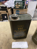 NOS US Military Surplus Lube Oil 1 Quart Tin Can Full Gas & Oil Vintage Collecti